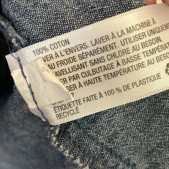 Blue Chambray Button Down Shirt - Picture 3 of 4